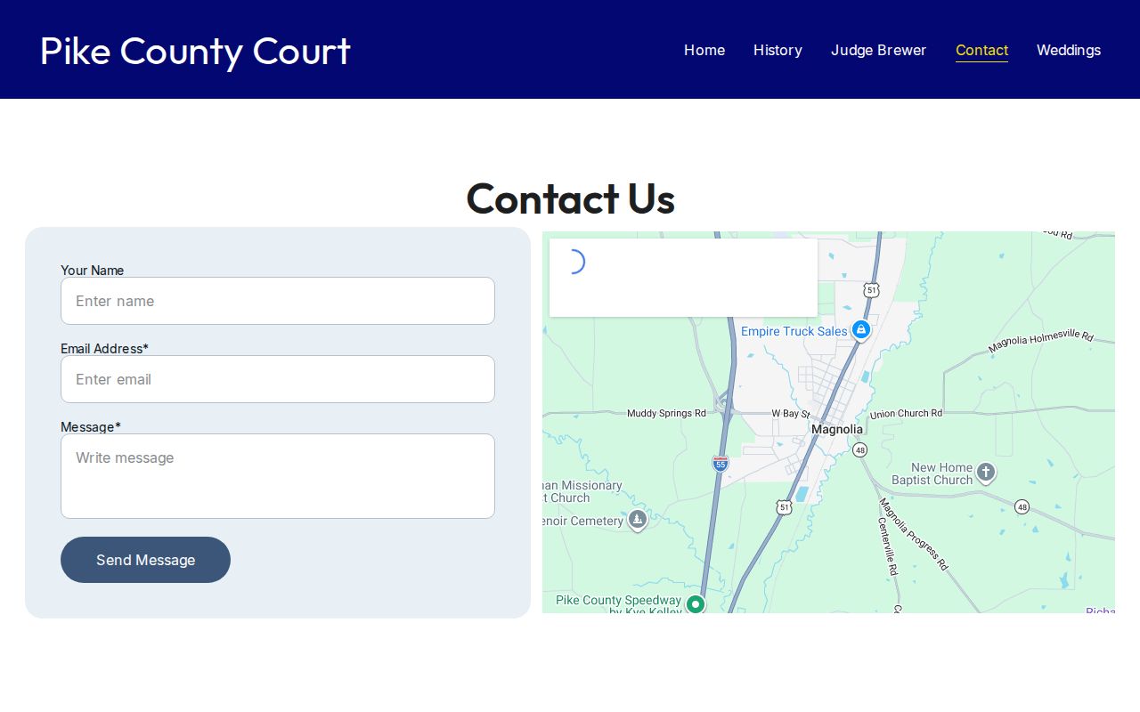 Pike County Court official contact page