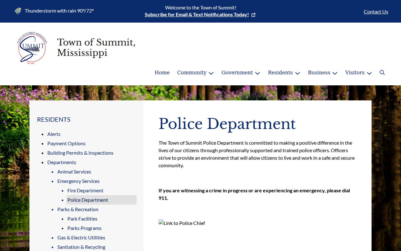 Summit Police Department official page